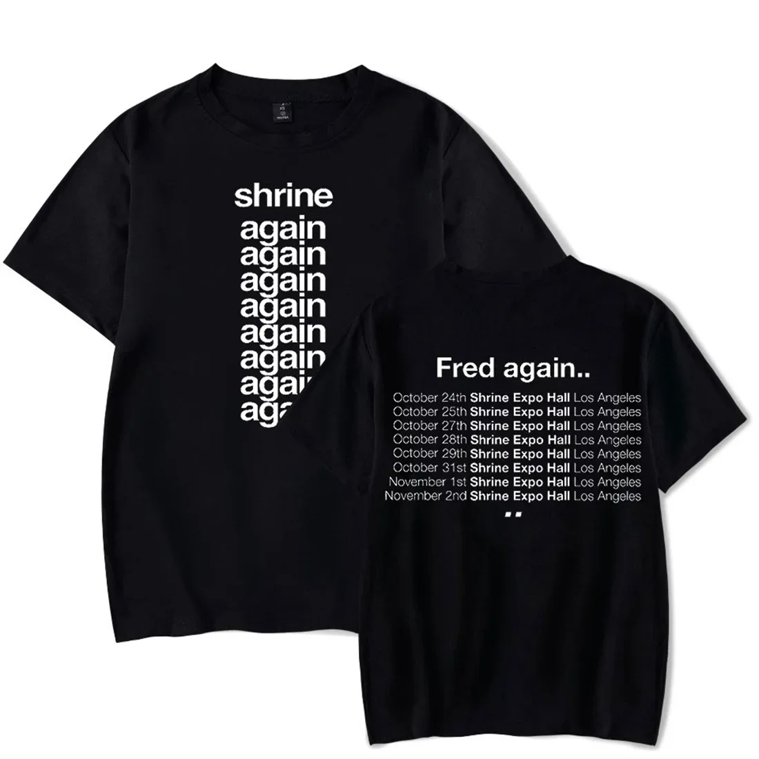Fred Again Merch Oversized T Shirt Women Men Summer Fashion O-neck Short Sleeve Funny Tshirt Graphic Tees Streetwear Y2K Clothes