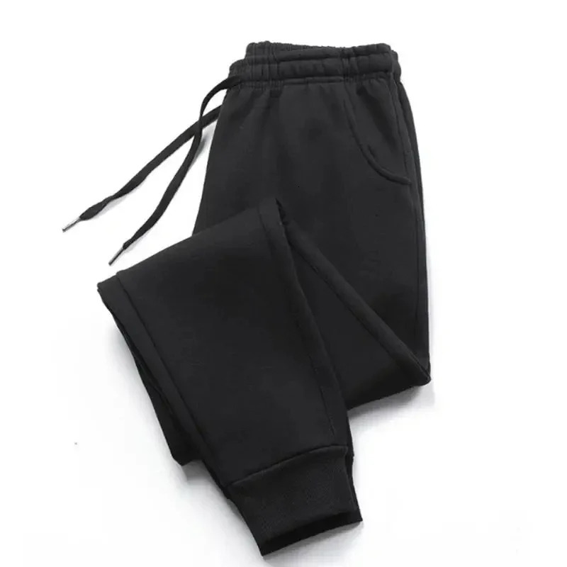 Men Long Pants Autumn and Winter Mens Casual Fleece Sweatpants Soft Sports Pants Jogging Pants 5 Colors S3XL 241128