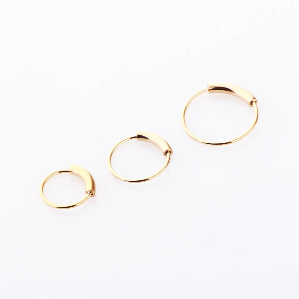 Fashion Steel Nose Hoop Ring Stud Punk Style Body Piercing Jewelry Lip Cartilage Tragus Helix Ear 241125