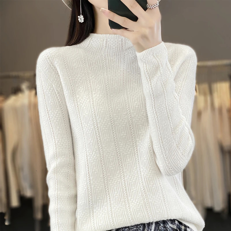 autumn and winter knitted cashmere sweater for women 241128