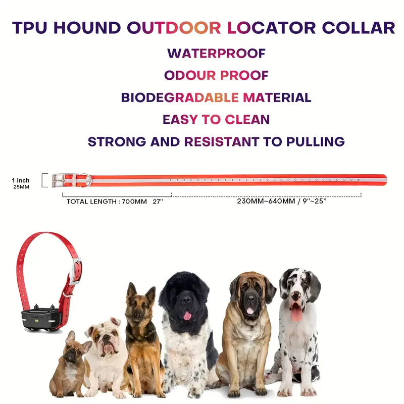 High-Visibility TPU Collar Belt for Hunting Dogs