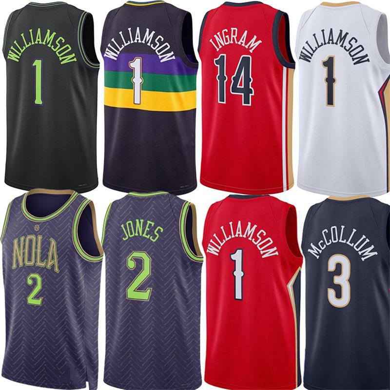 NOP Pelican Zionn Williamson City Basketball Jerseys Herbert Jones Brandon Ingramm Dejounte Murrayy CJ McCollumm Trey Murphy Jose Alvarado Yves Missi Jersey