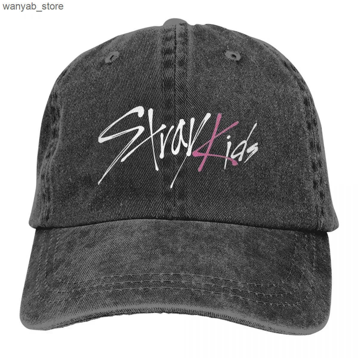 Ball Caps Neutral Kpop StrayKid Maximum Baseball Hat Retro Distressed Washed Casquette Dad Hat Adjustable L240910
