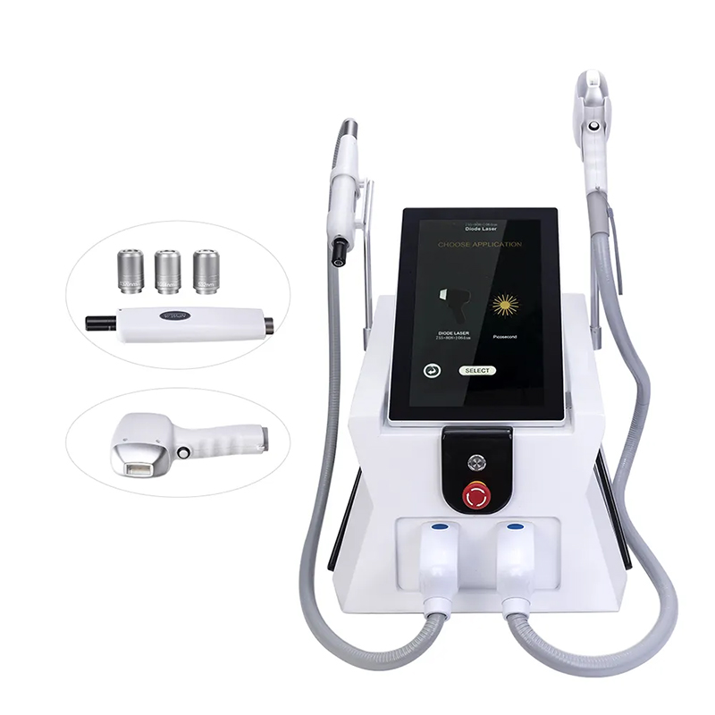 Beauty 2 In 1 nd yag diode laser hair removal Picosecond Tattoo Removal 755/532/1064/1320nm machine