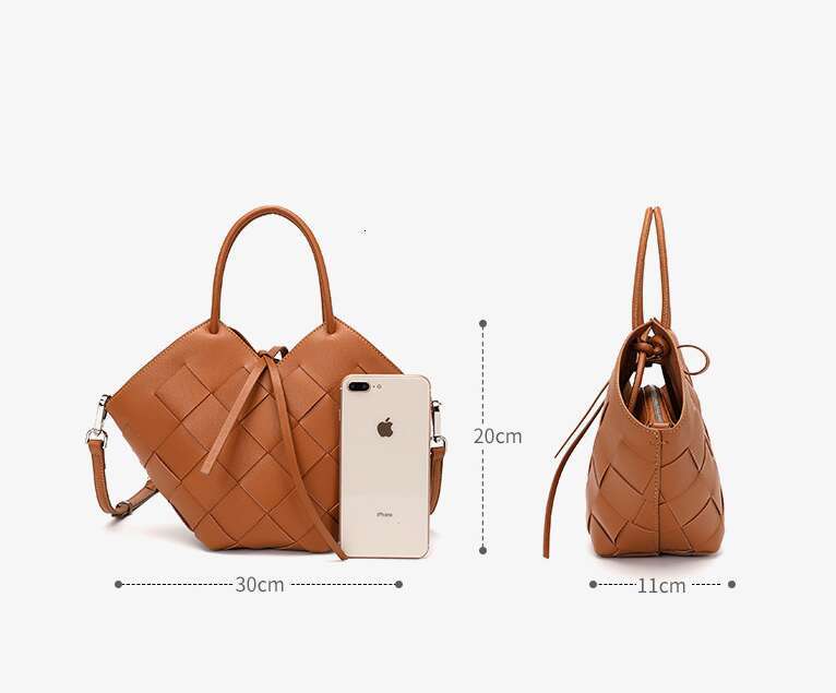 LEMON KOKO Women's Design Portable Brand New Original Woven Single Shoulder Crossbody Bag Large Capacity Women's Bag