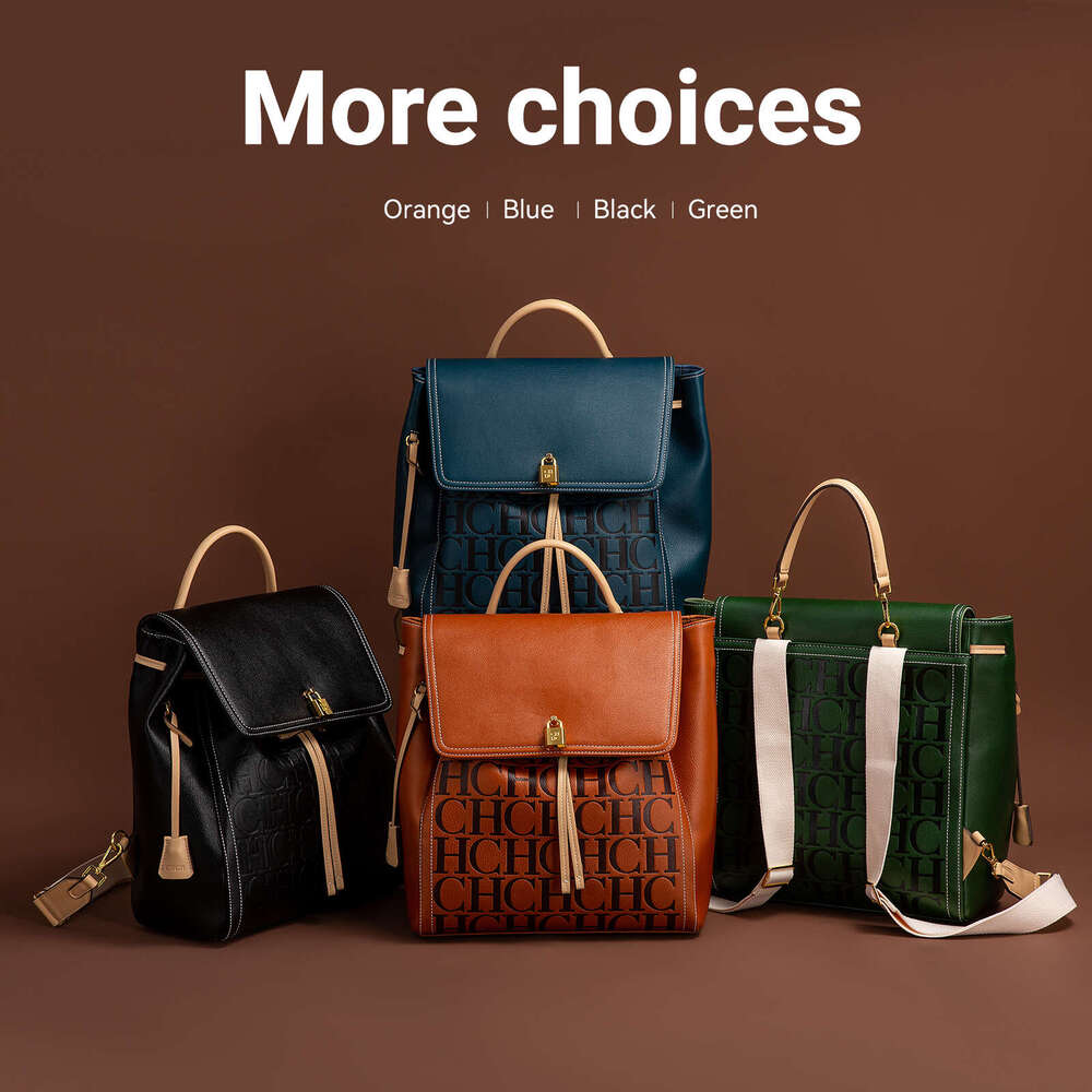 Fashion Classic Solid Color Retro Large Capacity PU Material Women's New Backpack