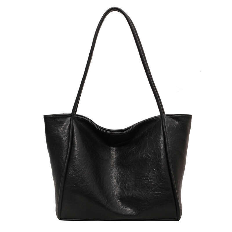 Large Capacity Bag, Women's Autumn Versatile New Style, Fashionable And Simple, One Shoulder Texture, Class Commuting Tote, Classic B2