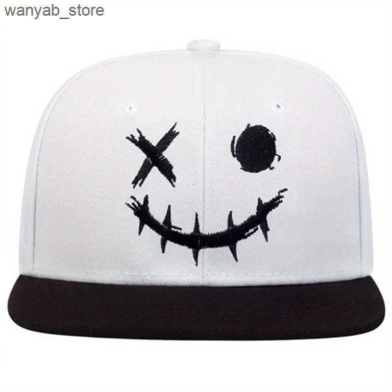 Ball Caps Pumpkin Embroidered Grimace Halloween Baseball Hat Womens Adjustable Snap Funny Hat Womens Hip Hop Hat Dad Hat L240910