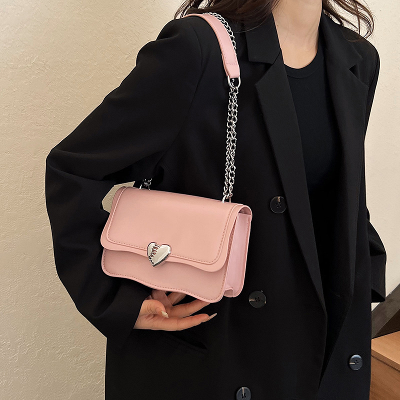 Love Women's Bag Chain Shoulder Bag Casual Fashion Armband Designer Small Square Bag