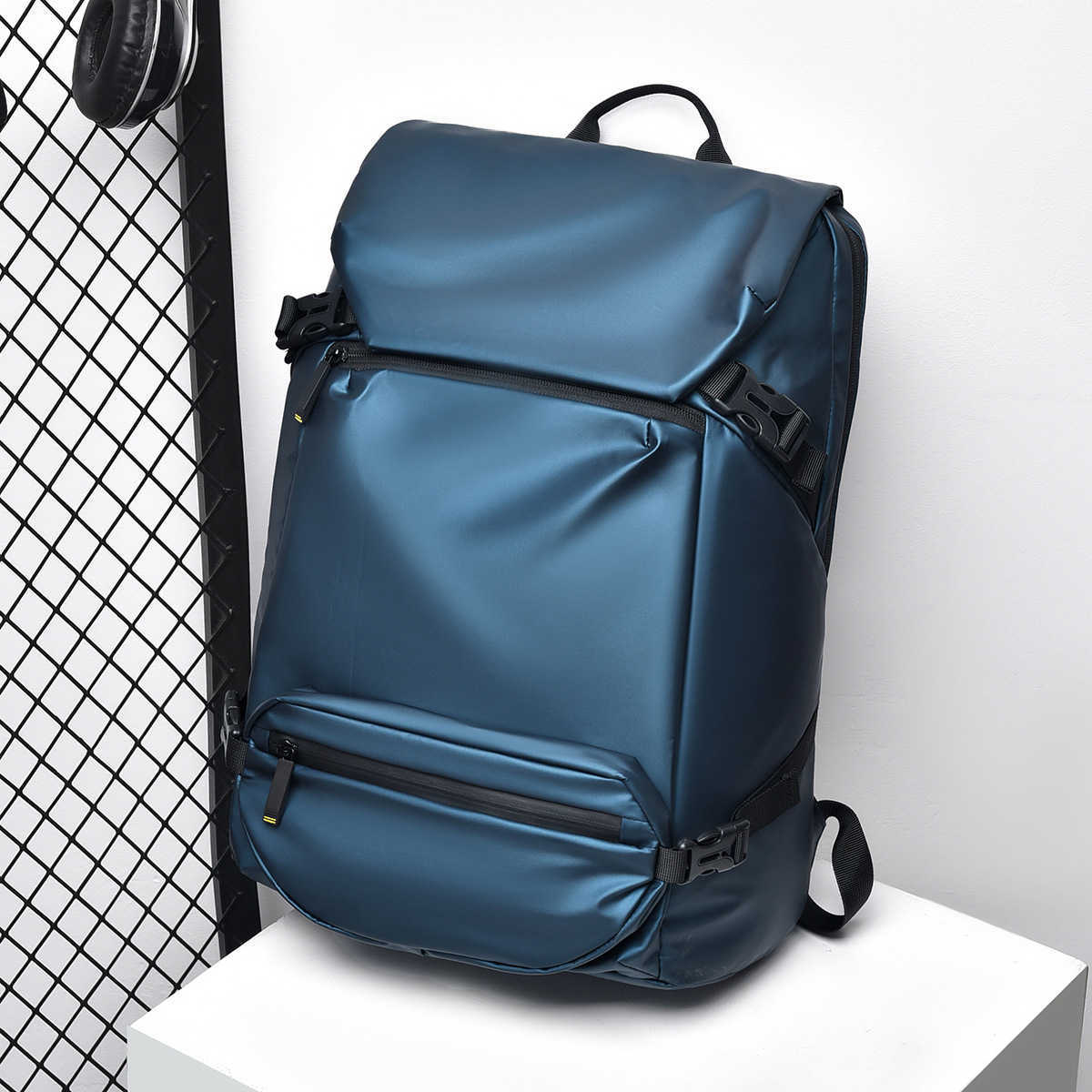 New Trendy Men's Bag, High School Student Backpack, Large Capacity Travel Backpack 241129