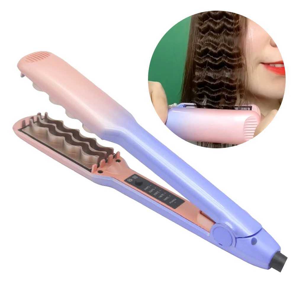 Fast Volume Curling Iron Floating Crimping Fluffy 3D Grid Hair Curler Splint Portable High Quality Ceramic Corn Perm Styler S251013