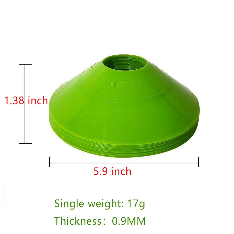 10pcs Soccer Cones Set Football Training Equipment for Kid Pro Disc Cones Agility Exercise Obstacles Avoiding Sports Accessories 240429