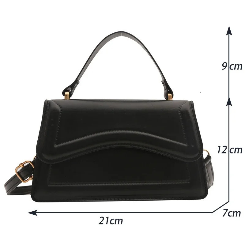 High Quality PU Leather Handbag Purse Womens Bag Solid Color Shoulder Crossbody Bags Lady Messenger Small Tote for Women Girls 241128