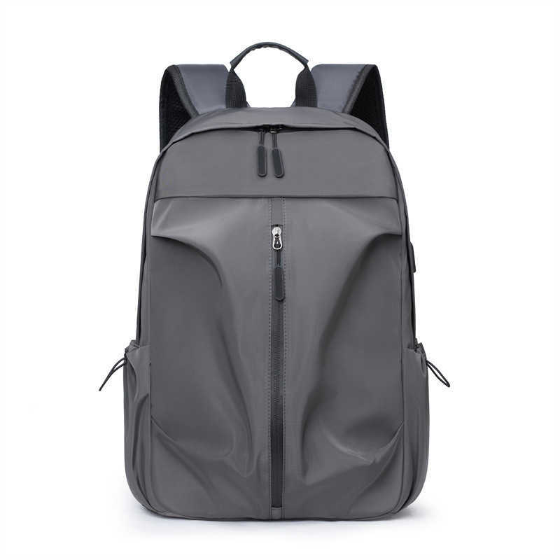 New fashionable and casual backpack with large capacity for middle and high school students, lightweight and simple backpack