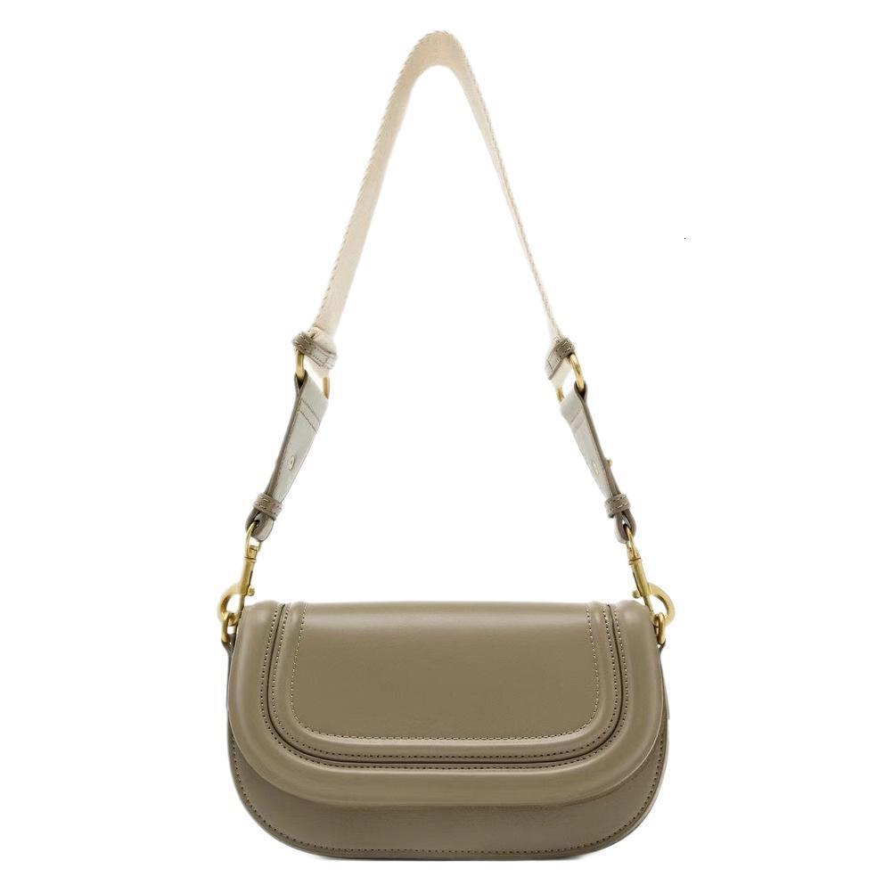 Saddle Crossbody Bags For Women Casual Wide Strap Underarm Shoulder Bag Female Leather Designer Handbags Mujer
