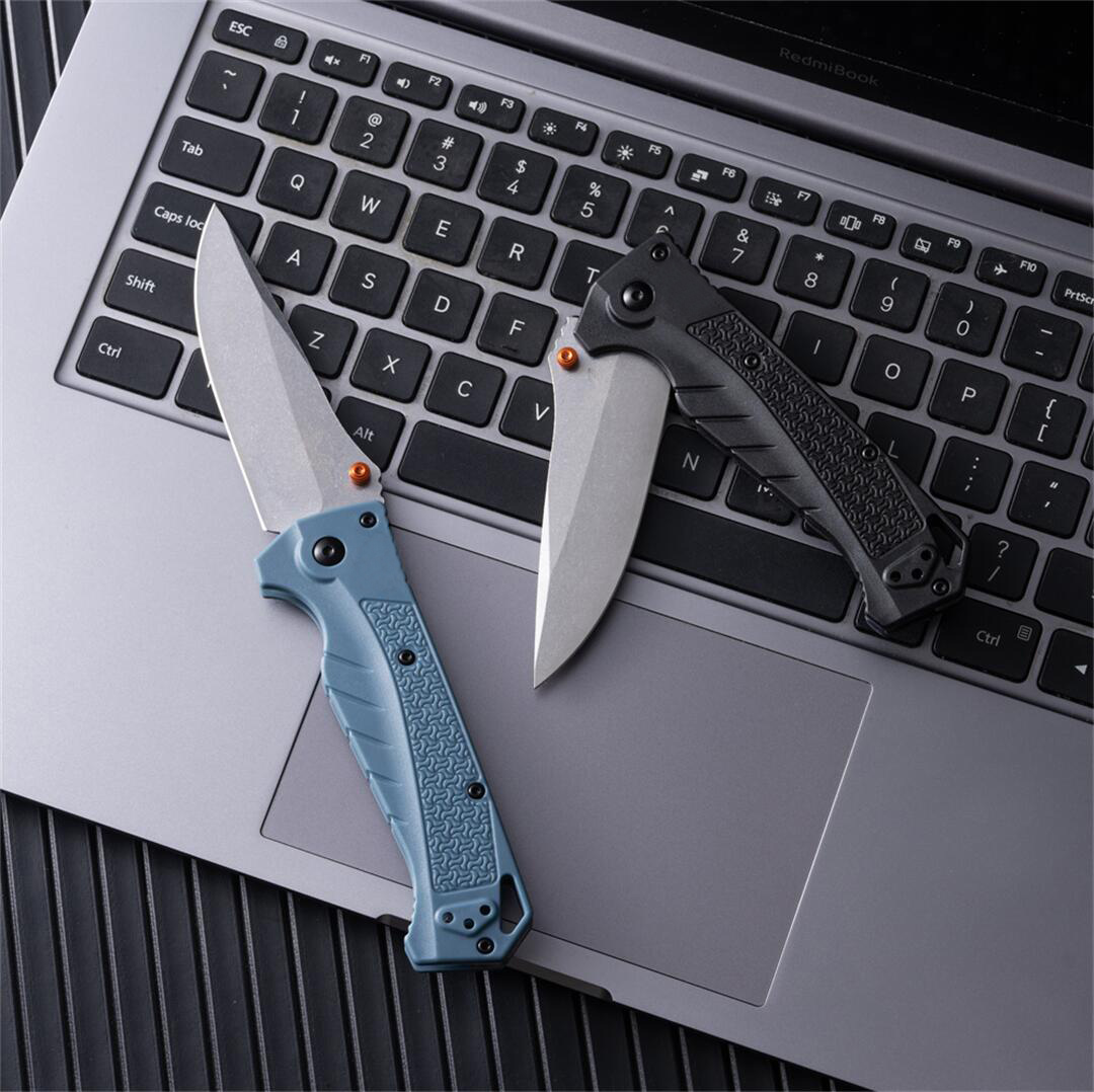 BM Adira 18060 Assisted Folding Knife 9Cr18Mov Stonewash Finish Blades Deep-carry Pocket Clip Tactical Survival Rescue Hunting 533 535 940 EDC Knives