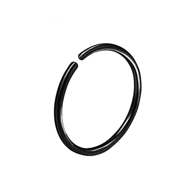 08mm Thin Nose Ring Septum Helix Nostril Piercing Labret Lip Cartilage Earrings Hoop Wholesale 241125