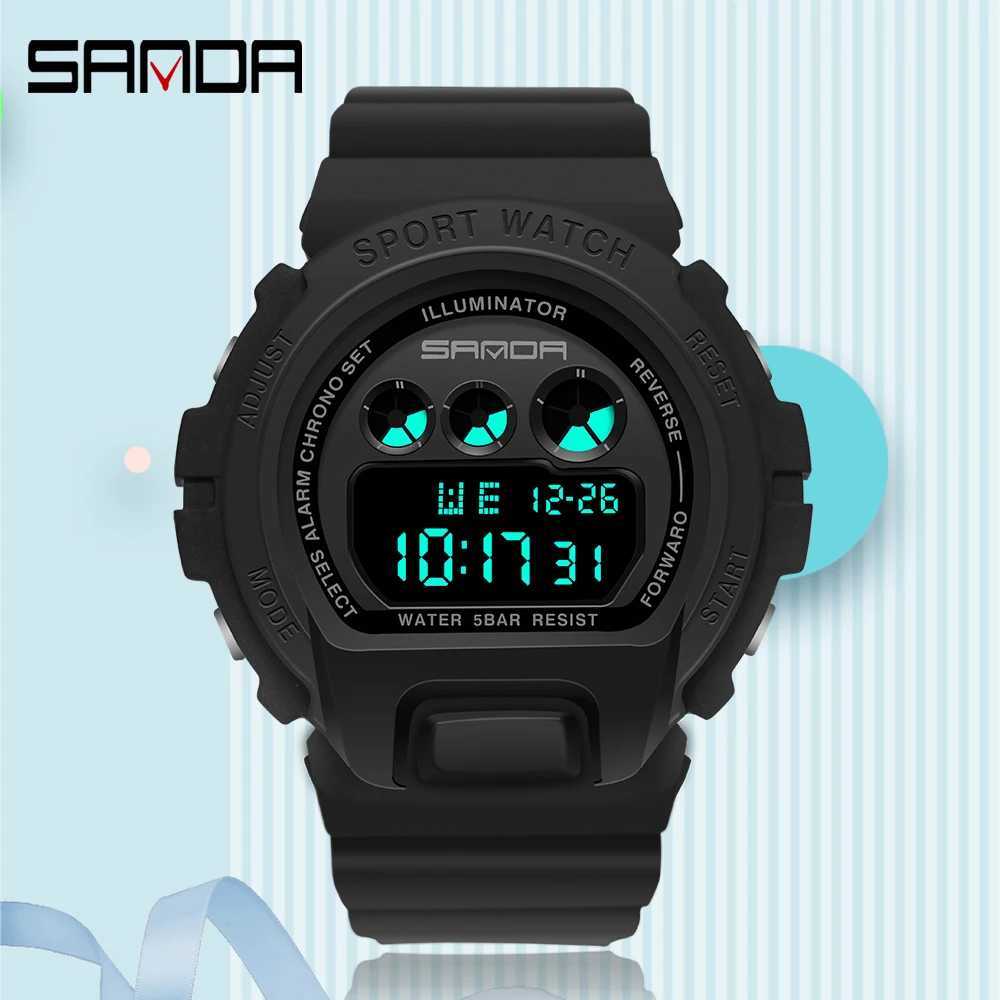 Sanda Outdoor Sports Mens D Digital Mens Waterproof Watch Alarm Clock Timing Mens Clock Relogio Mascino M241128