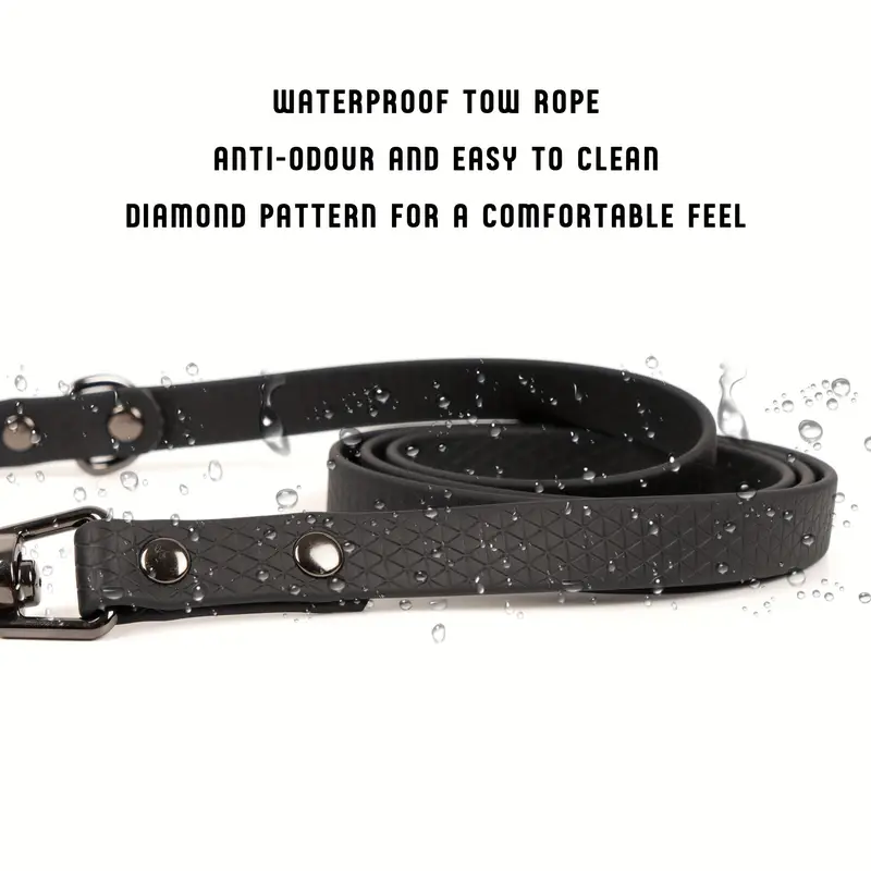 High-Quality 1.5'' Textured Dog Lead with Triangle Design