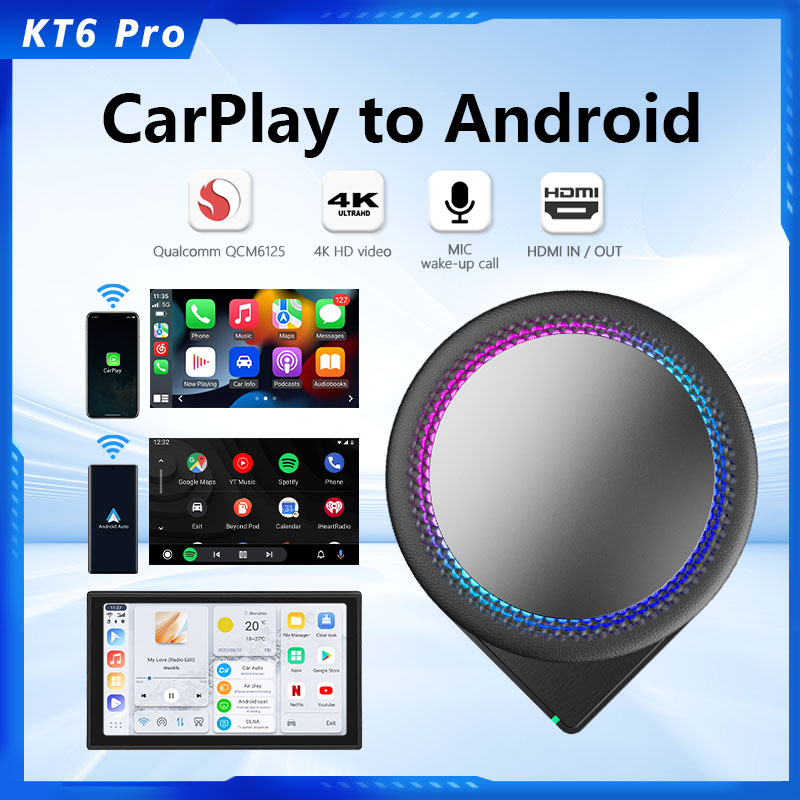 8gb 128gb wireless carplay adapter android car play magic box HD-port carplay ai box open android 13 QCM6125 chipset