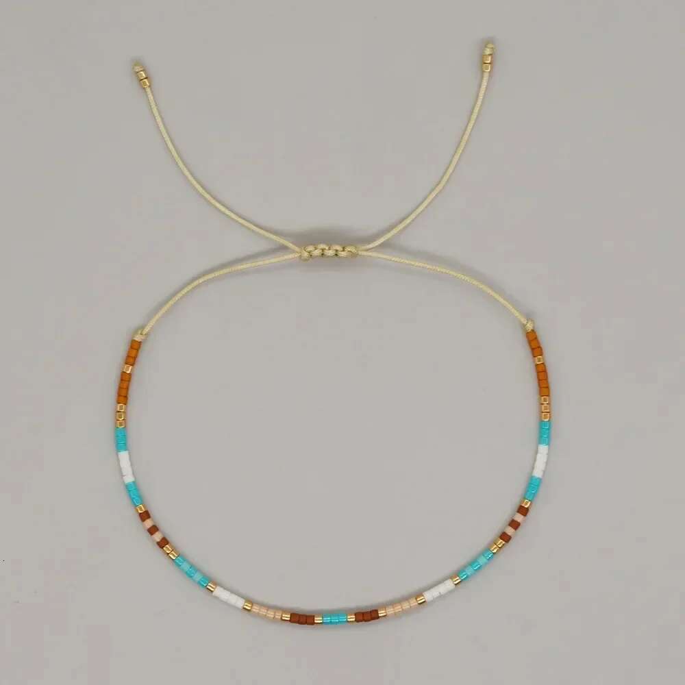 Boho Chic Seed Beads Bracelets Women Colorful Friendship Adjustable Bohemian Choker Jewelry Charms Party Gift Fashion