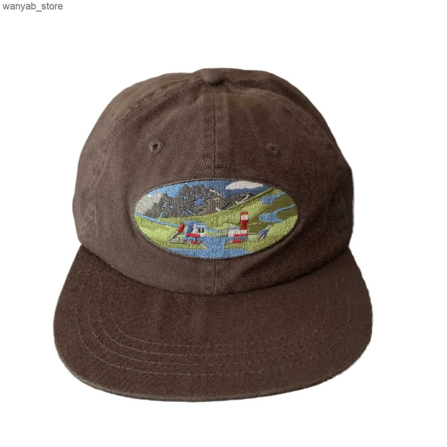 Ball Caps Korean Spring/Summer Flat Brim Snap Adjustable Five Panel Pedal Sun Hat Mens and Womens Rural Embroidered Hip Hop Baseball Hat L240910