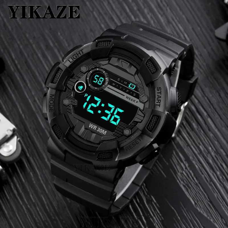 New Arrival YIKAZE Y04 Mens Sports Simp Sty Luminous Date Mens Digital Waterproof Intelligent d Electronics Z241128