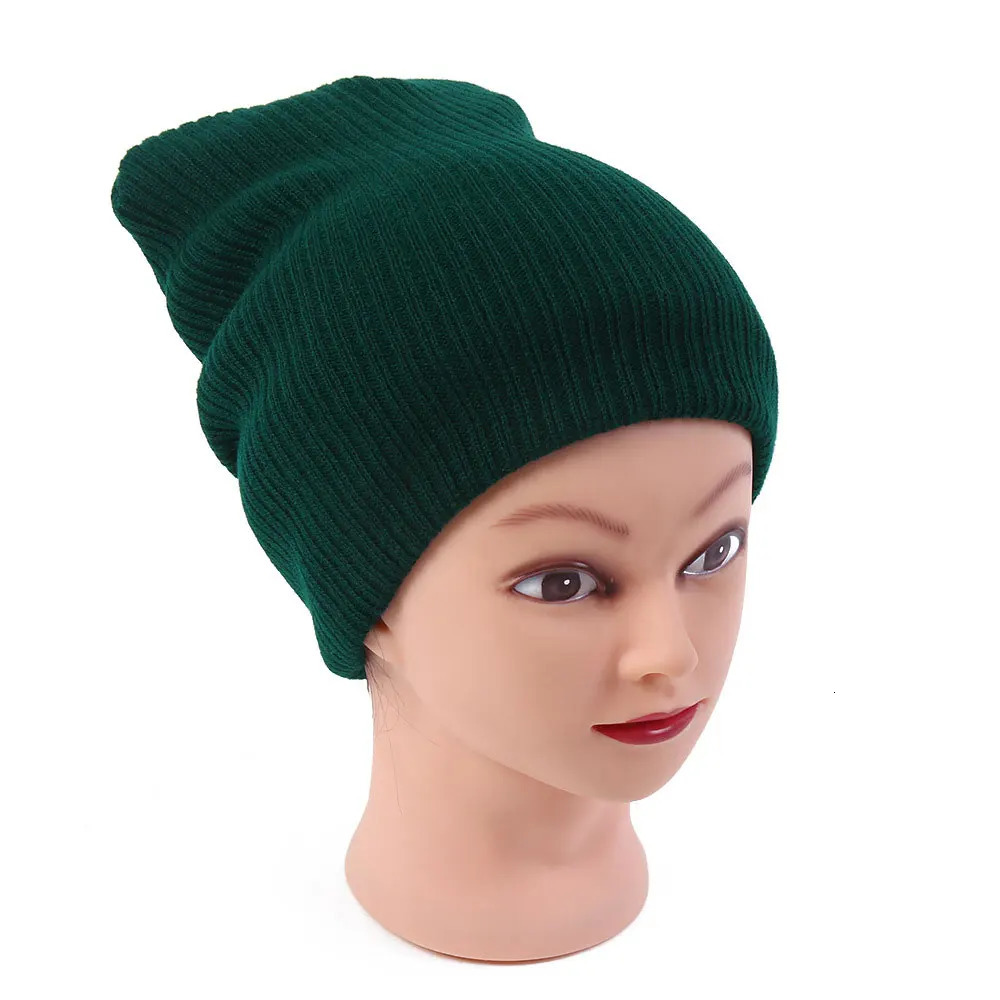 Gorro Men Womens Winter Hats Stretchy Slouch Beanie Light Weight Knit Skull Cap Black Gray Navy Ivory Royal Blue Red Dark Green 241125