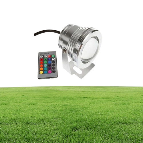 AUCD Mini DC 12V Underwater RGB LED 10W Lights IR Remote IP68 Waterproof Fountain Pool Lamp Landscape Pond Lighting LEDWL