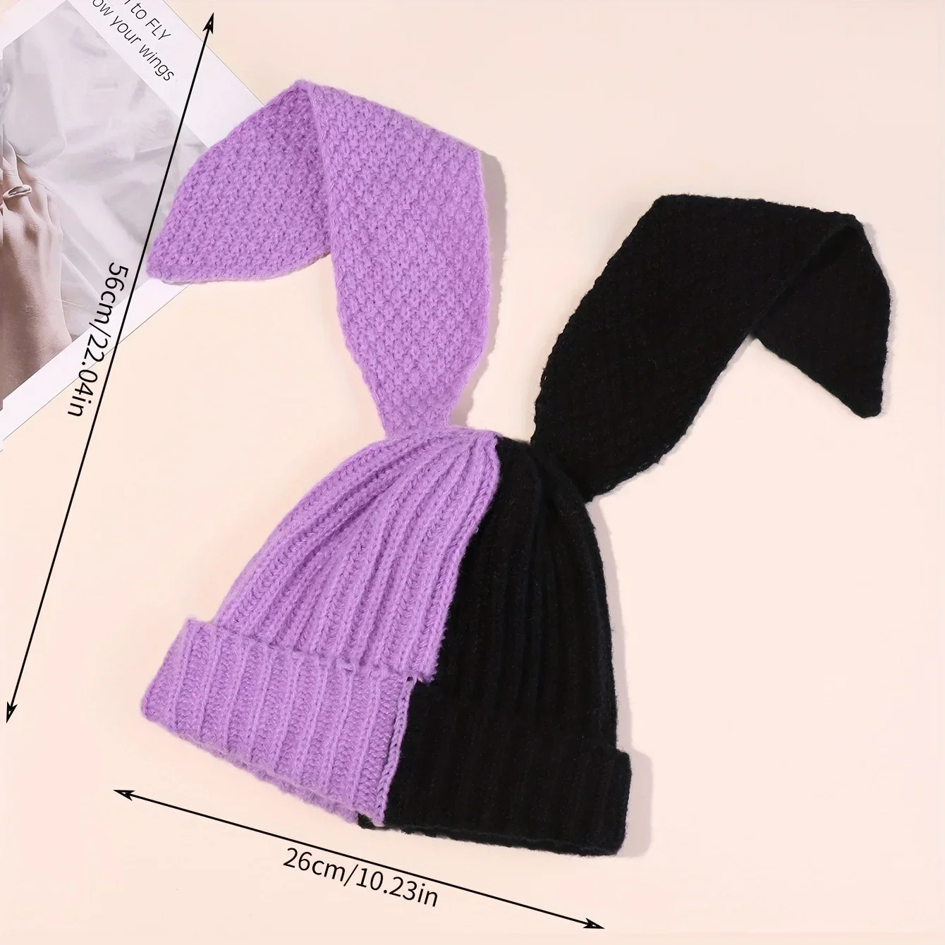 Bunny Beanie Hats For Women Cute Rabbit Winter Cap Warm Skull Outdoor Ski Slouchy Halloween Day Dead Decorations 241125