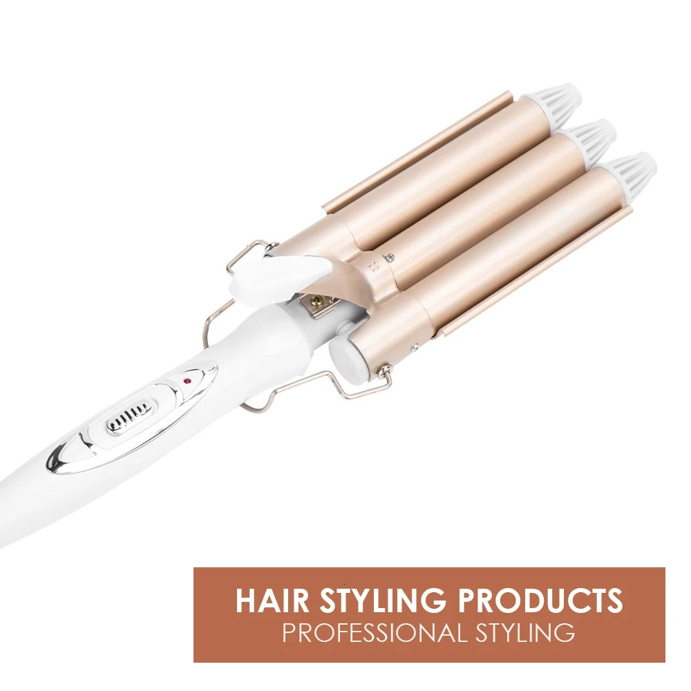 Professional Hair Care and Styling Tools Triple Barrel Styler Curling Irons Electric Crimpers Iron Wave Curler 240423