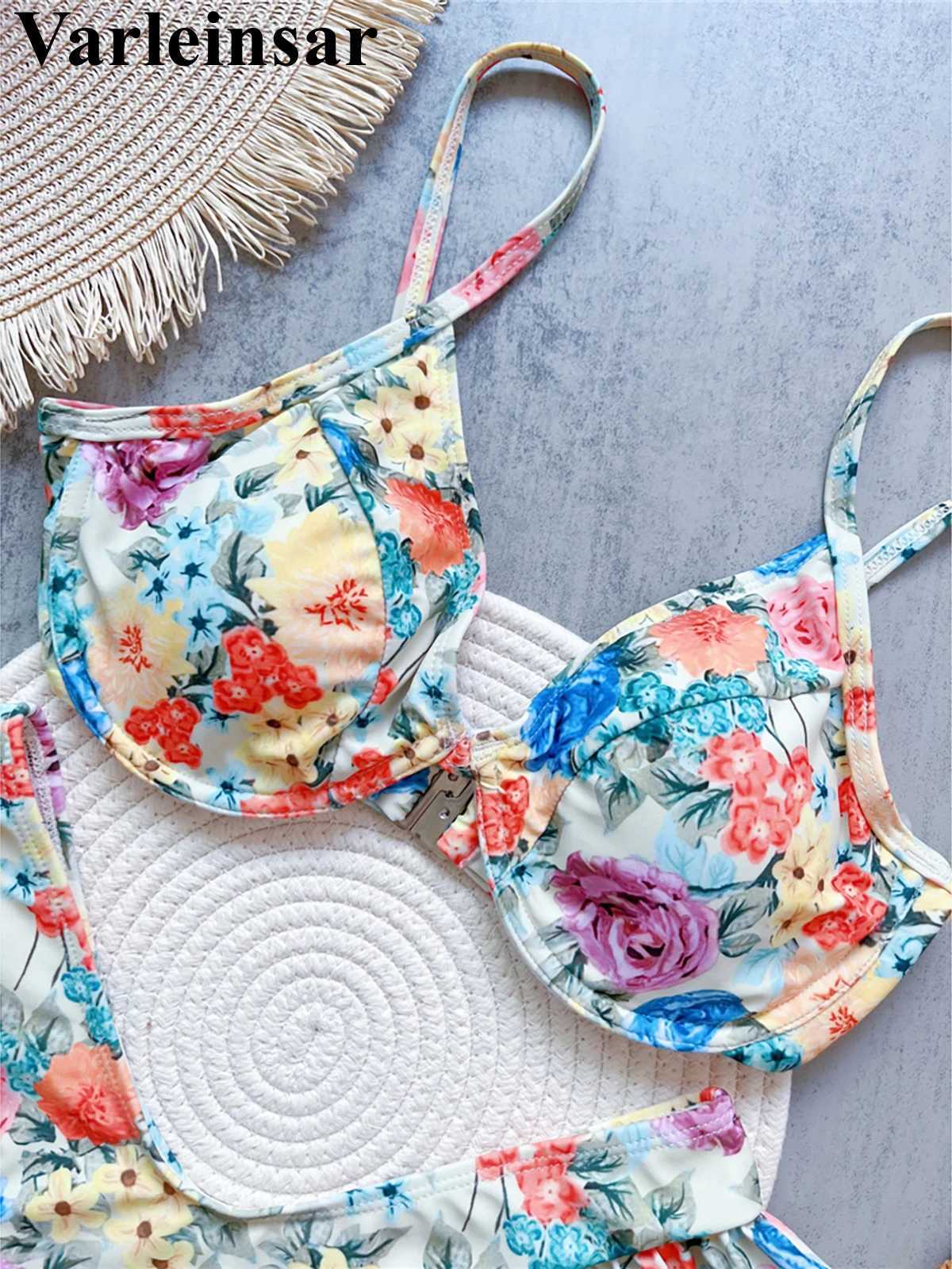 Women's Swimwear Flower print Brazilian lingerie bikini womens swimsuit womens swimsuit two-piece bikini swimsuit H241130