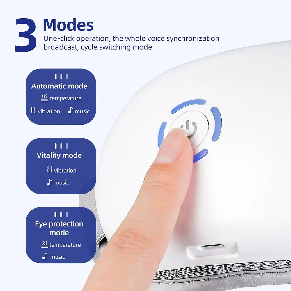 Multi Frequency Vibration Eye Massager 3D Airbag Kneading Beauty Device for Dark Circles Dry 241118