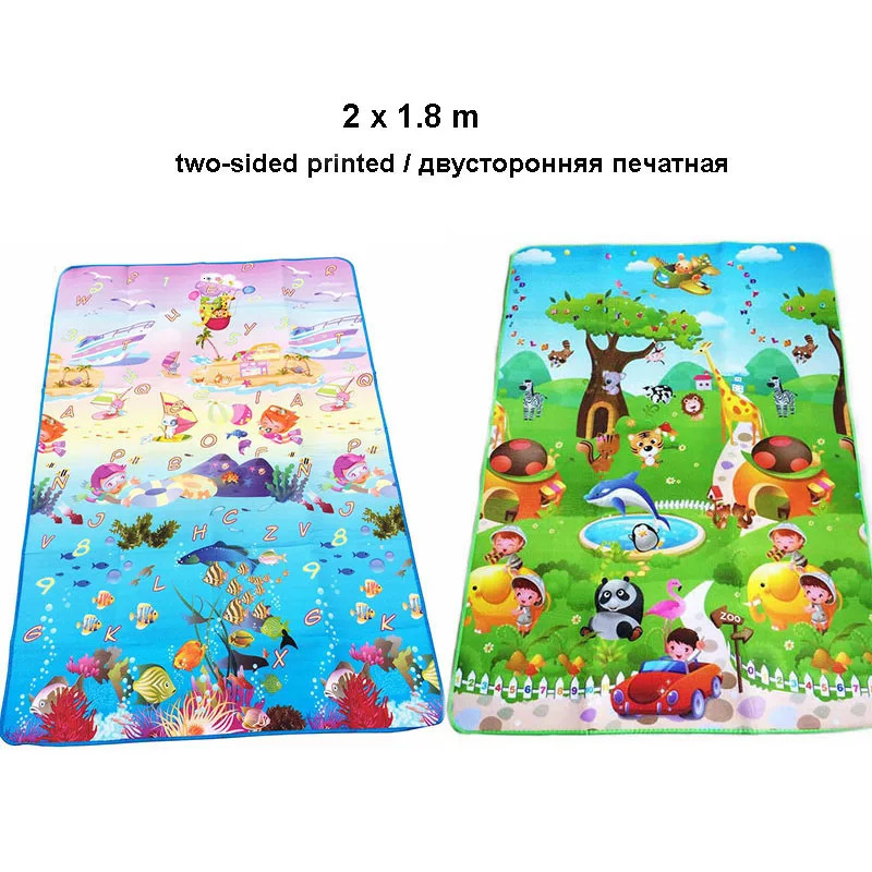 Baby Crawling Puzzle Play Mat Blue Ocean Playmat EVA Foam Kids Gift Toy Children Carpet Outdoor Play Soft Floor Gym Rug 240423