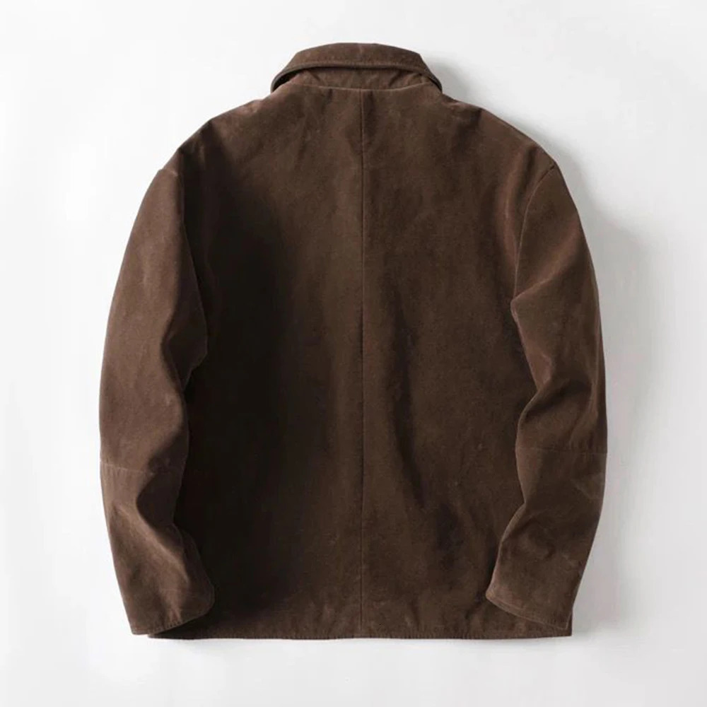 Autumn And Winter Mens Fashion Solid Color High Quality Jacket Casual Lapel Street Trend Single Breasted For Men 241129