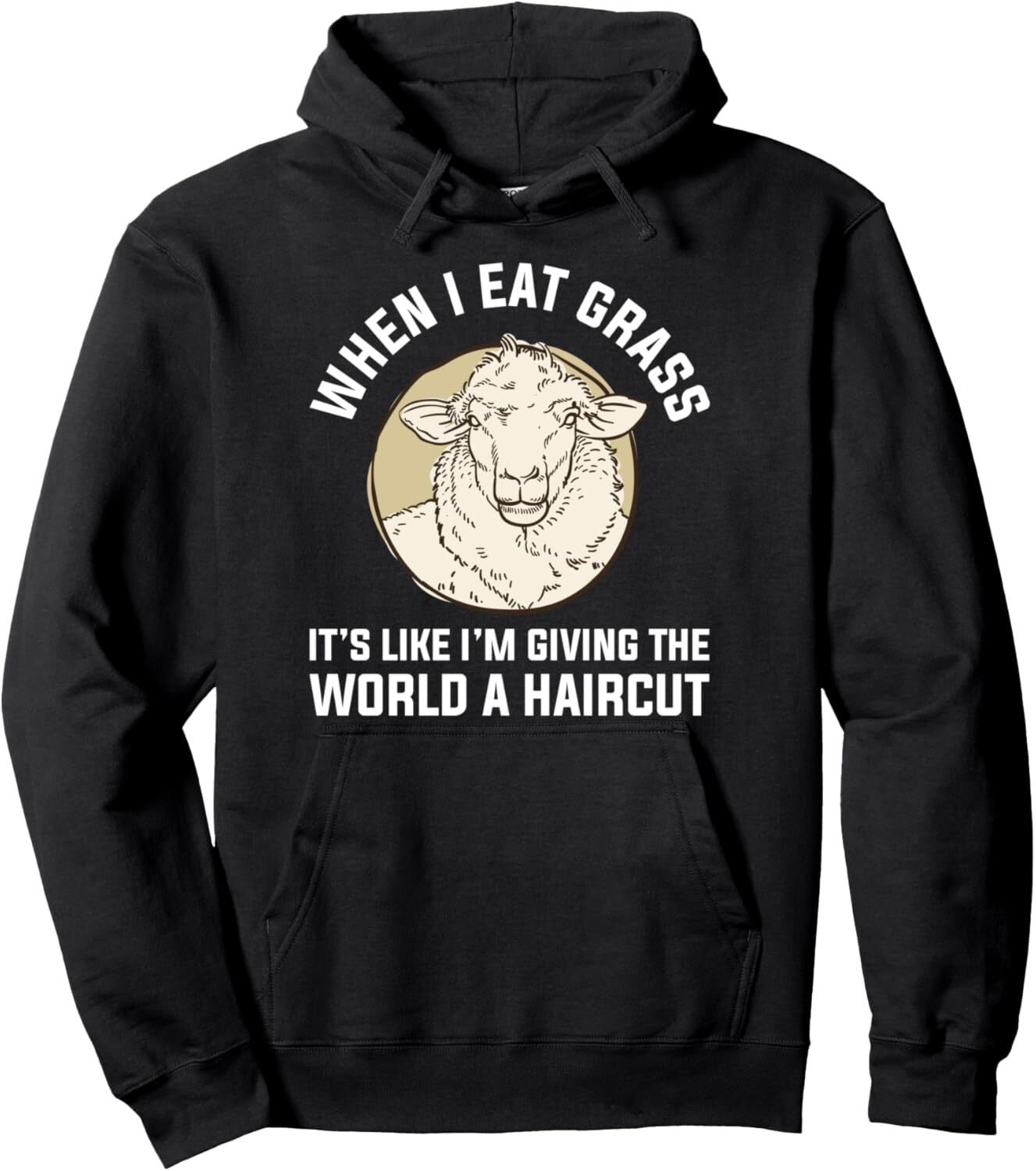 Hoodie for Mens Womens Funny Sheep Haircut Design for Farmers and Sheep Lovers Pullover Hoodie Graphic Hoodies sweatshirt fashion