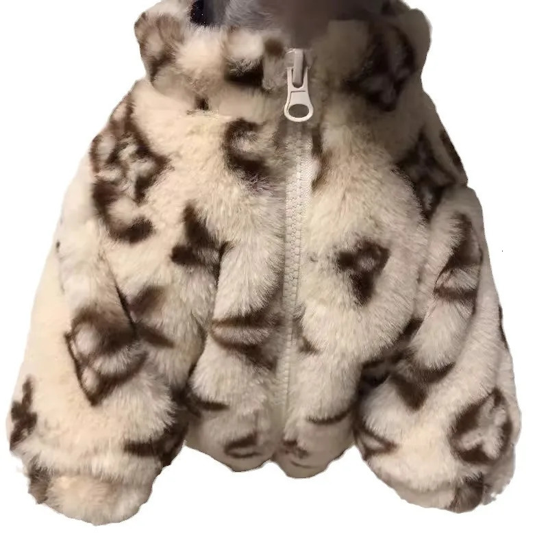 Dog clothes autumn winter schnauzer fah bichon teddy small and mediumsized dog cat smoked fur coat to keep warm 241126