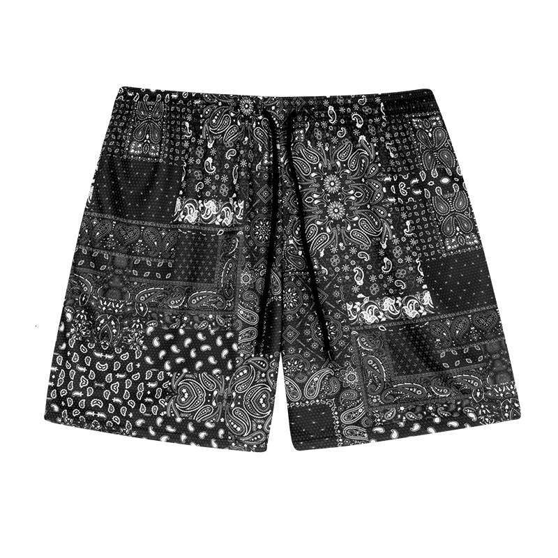 Fashion New Product Cashew Wer European And American Street Printed Summer Casual Drawstring Men's Shorts B3