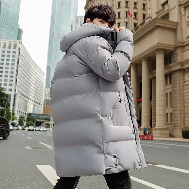 Cottonpadded Mens Medium Long Autumn and Winter Plus Fat Size Down Padded Jacket with Thick Warm 241129