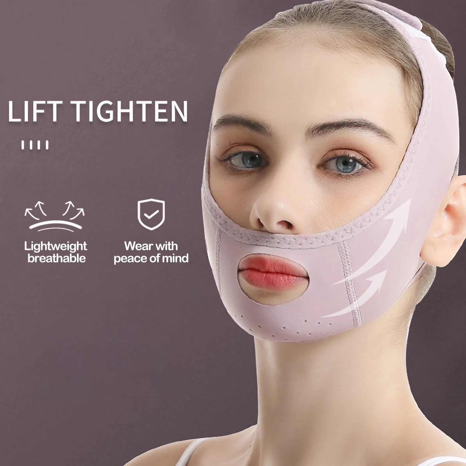 Upgraded VLine Face Lift Bandage Cool Comfort Skin Care for Slimming Portable Adjustable Ice Silk Fabric Tape Tool 241118