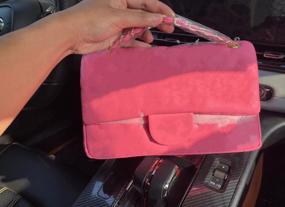 Top bags sacoche luxuries designer women bag custom brand handbag Women's leather gold chain crossbody black white blue pink cattle shoulder cc bags 88