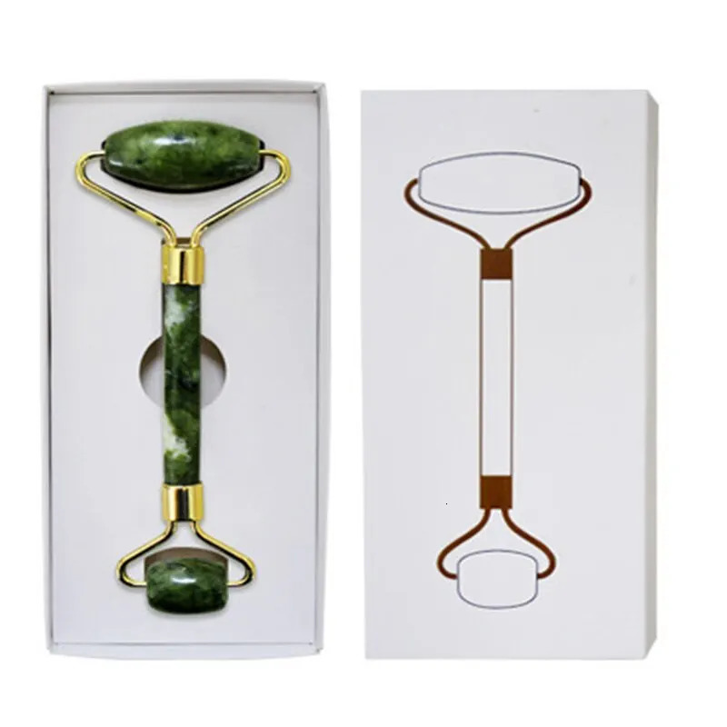 Skin Care Quartz Stone Natural Face Jade Roller Set Cooling Eye Gua Sha Tool Beauty Massage For Wheel Vulcanic 241118