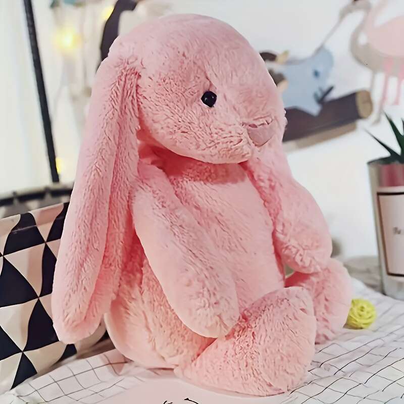 1Pc Rabbit 11.8Inch/30Cm Long Ear Toy Rabbit Plush Fluffy Stuffed Doll Animal Pillow Plush For Valentine' Day Eater DayGifts