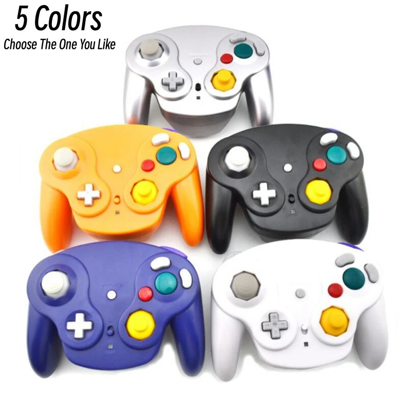 5 Colors Wireless Gamepad Controller for NGC game console with 24G Adapter Gamepads Joystick GameCube Video Game Console 240418