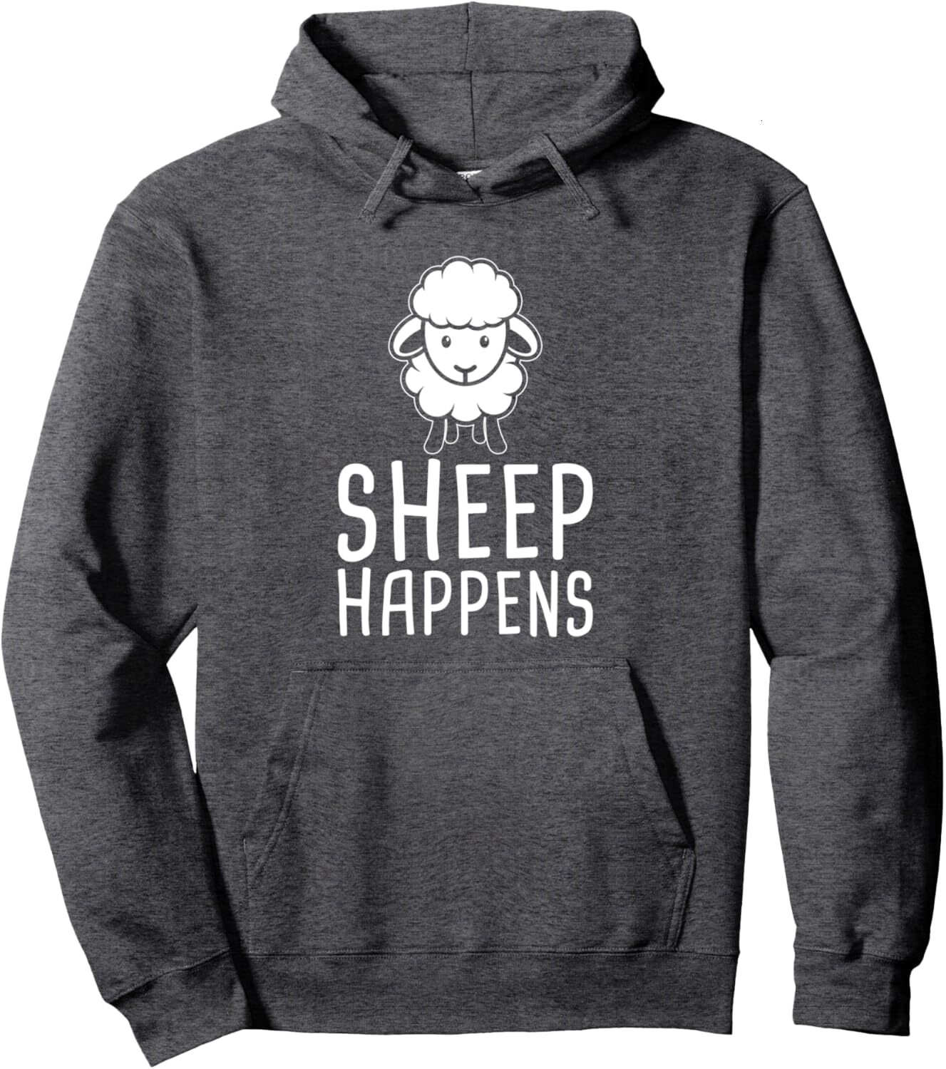 Hoodie for Mens Womens Sheep Happens Funny Farmer Sheep Lover Design Pullover Hoodie Graphic Hoodies sweatshirt Fashionable and atmospheric