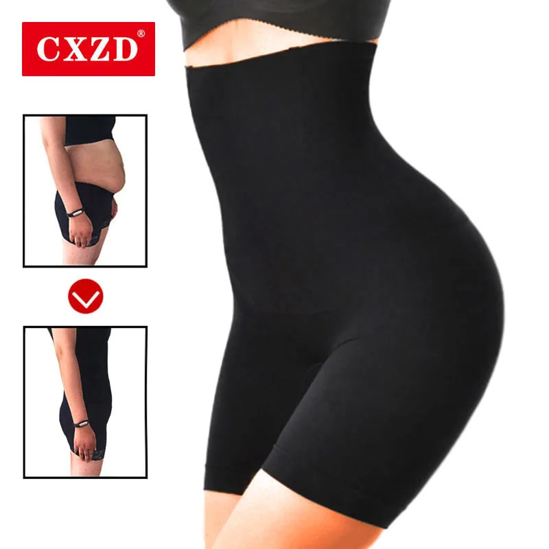 CXZD High Waist Trainer Shaper Tummy Control Panties Hip Butt Lifter Body Slimming Shapewear Modeling Strap Briefs Panty 241121