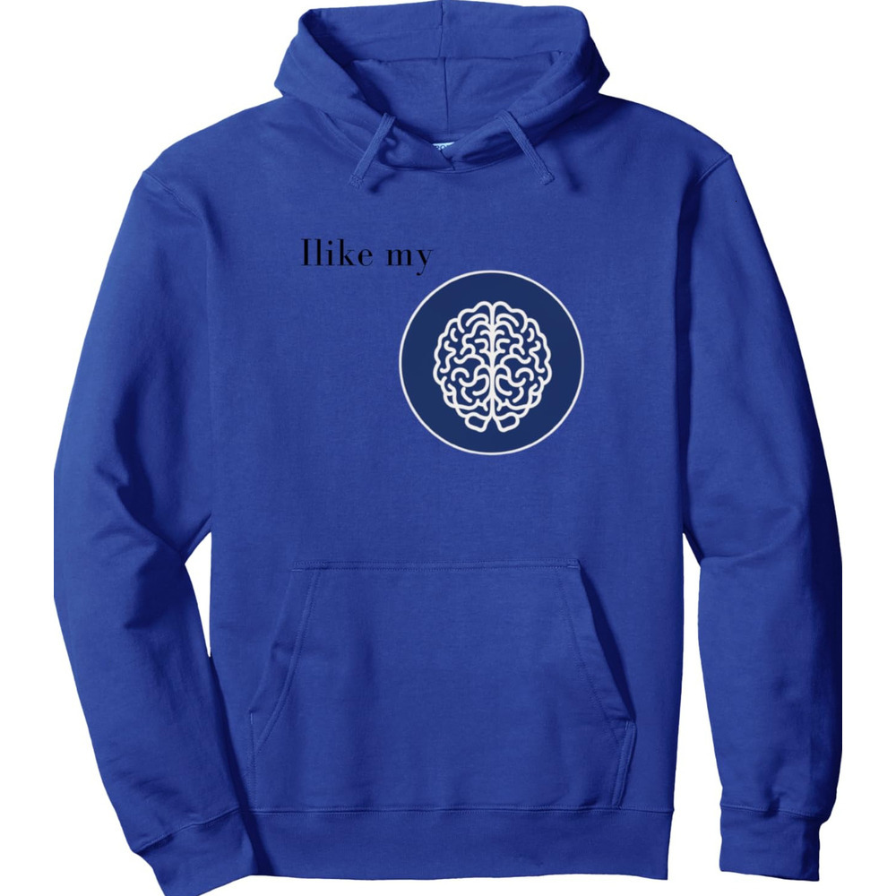 Hoodie for Mens Womens Minimalist Brain Power Design Pullover Hoodie Graphic Hoodies sweatshirt cool