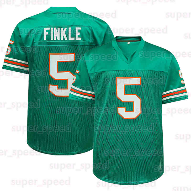 5 Ray Finkle Football Jersey Ace Ventura Pet Detective Jim Carrey Mens Movie Jerseys Green S-3XL Embroidered Stitched 90s Hip Hop Clothing Christmas Gift