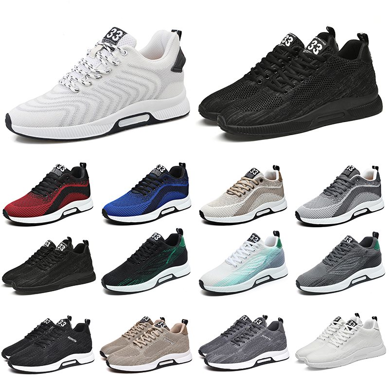 GAI men running shoes fashion sneakers black khaki royal grey white red blue sand mens breathable trainers sports tennis free shi