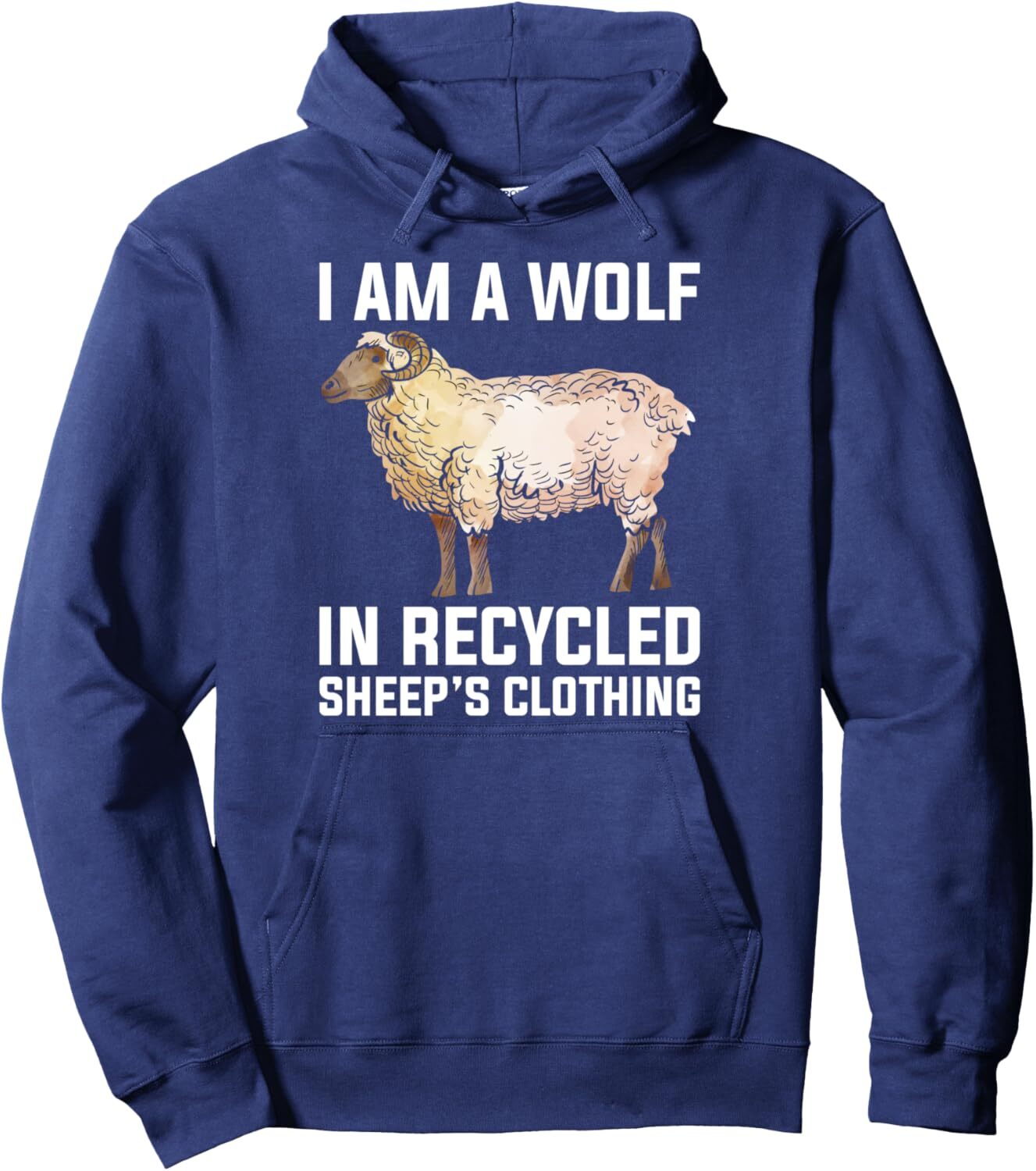 Hoodie for Mens Womens Funny Wolf in Sheep Clothes Farmer Sheep Lover Design Pullover Hoodie Graphic Hoodies sweatshirt